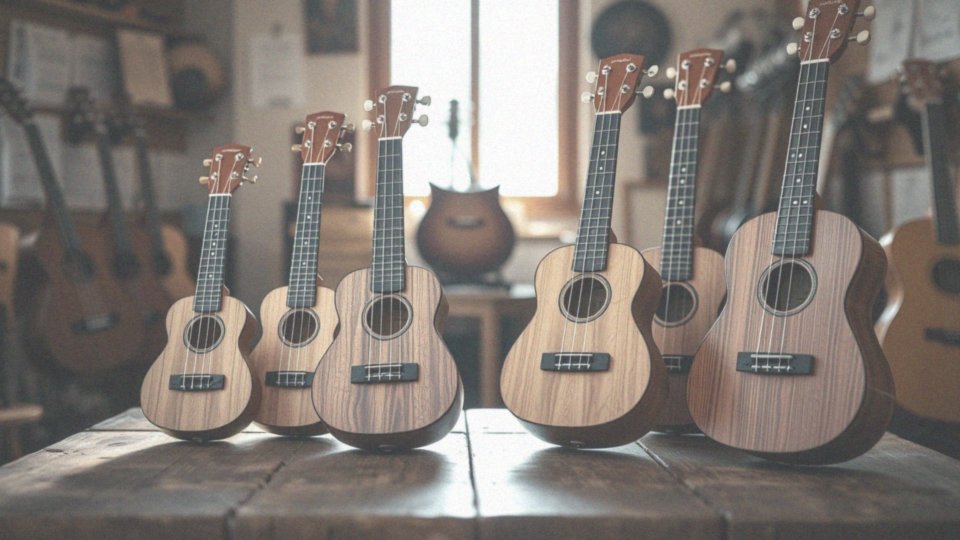 Jakie brzmienie mają różne modele ukulele?